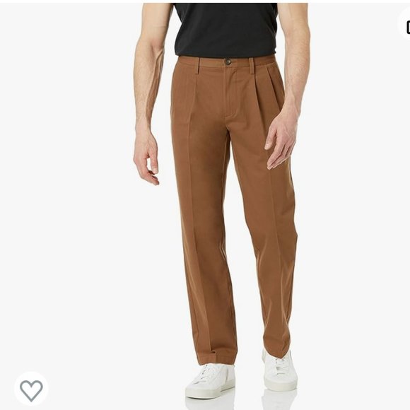 Amazon Essentials Men's Classic-Fit Wrinkle-Resistant Pleated Chino Pant 38Wx32L - Picture 7 of 11